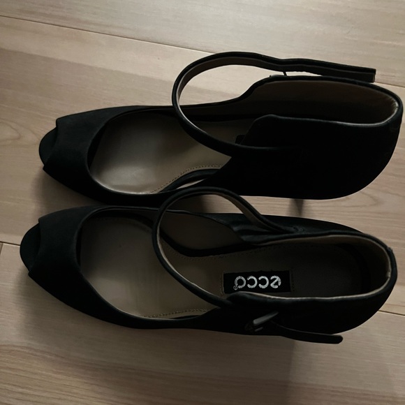 Ecco peep/ toe heels - Picture 1 of 4